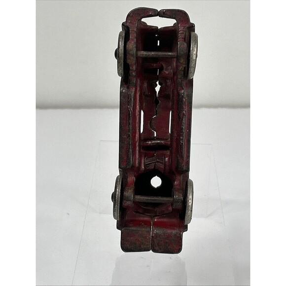 A.C. Williams Cast Iron Steamer Red Fire Pumper Truck Toy Antique READ - Picture 7 of 7